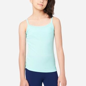 Girls Justice Plain Scoop Neck Tank Top Lot of Two